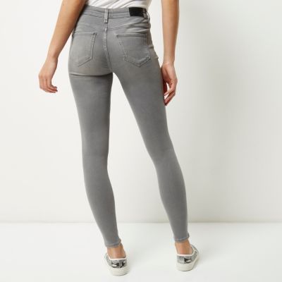 Grey Amelie super skinny jeans